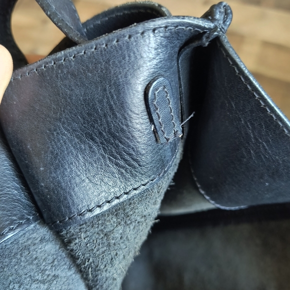 Red Valentino Black Leather Bow Handbag
